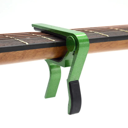 Metal Guitar Capo for Acoustic, Classical & Electric green by HitMyNeed