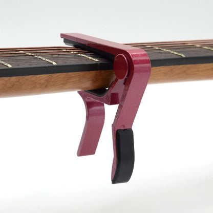 Metal Guitar Capo for Acoustic, Classical & Electric red by HitMyNeed