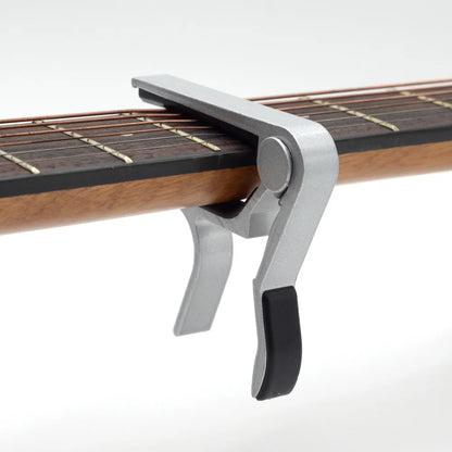 Metal Guitar Capo for Acoustic, Classical & Electric silver by HitMyNeed