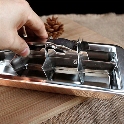 Metal Ice Cube Tray with Easy Release Lever by HitMyNeed