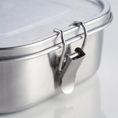 Metal Lunch Box Leakproof Stainless Steel 800ml by HitMyNeed
