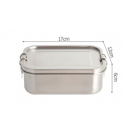 Metal Lunch Box Leakproof Stainless Steel 800ml by HitMyNeed
