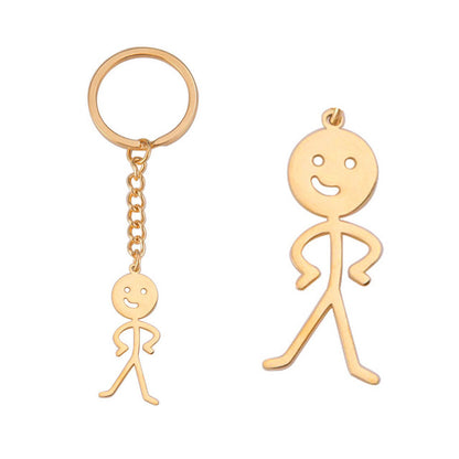 Metal Middle Finger Keychain with Key Ring kc-88g by HitMyNeed