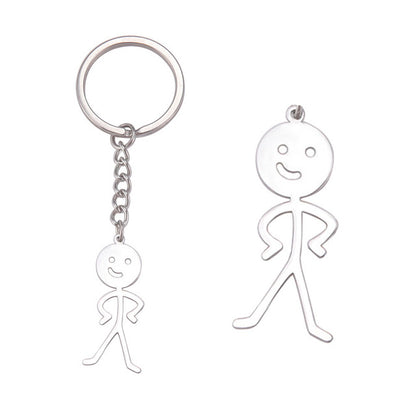 Metal Middle Finger Keychain with Key Ring kc-88s by HitMyNeed