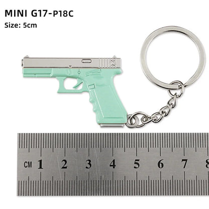 Metal Mini Gun Keychain for Bags, Cars & Keys 10.0 by HitMyNeed