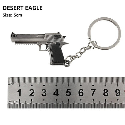 Metal Mini Gun Keychain for Bags, Cars & Keys 12.0 by HitMyNeed