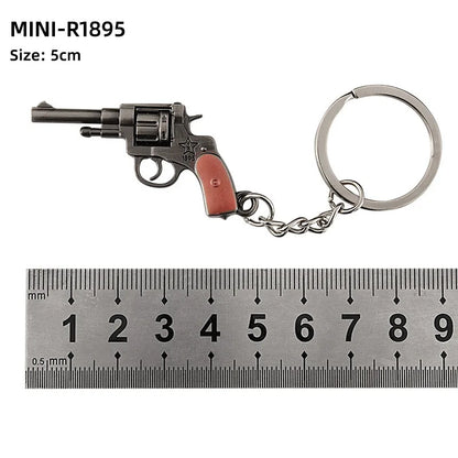 Metal Mini Gun Keychain for Bags, Cars & Keys 14.0 by HitMyNeed