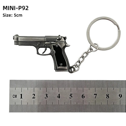 Metal Mini Gun Keychain for Bags, Cars & Keys 17.0 by HitMyNeed