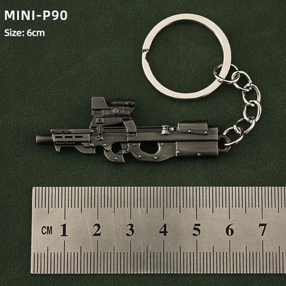 Metal Mini Gun Keychain for Bags, Cars & Keys 18.0 by HitMyNeed