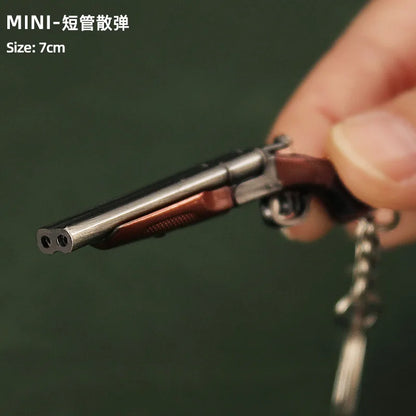 Metal Mini Gun Keychain for Bags, Cars & Keys 19.0 by HitMyNeed