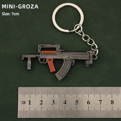 Metal Mini Gun Keychain for Bags, Cars & Keys 22.0 by HitMyNeed