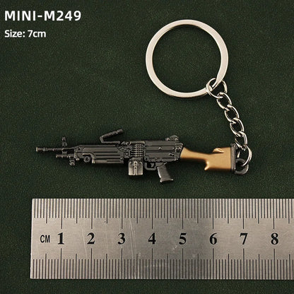 Metal Mini Gun Keychain for Bags, Cars & Keys 23.0 by HitMyNeed