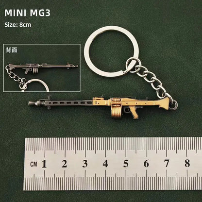 Metal Mini Gun Keychain for Bags, Cars & Keys 25.0 by HitMyNeed