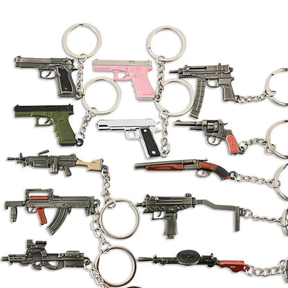 Metal Mini Gun Keychain for Bags, Cars & Keys by HitMyNeed