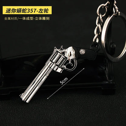 Metal Mini Gun Keychain for Bags, Cars & Keys 28.0 by HitMyNeed