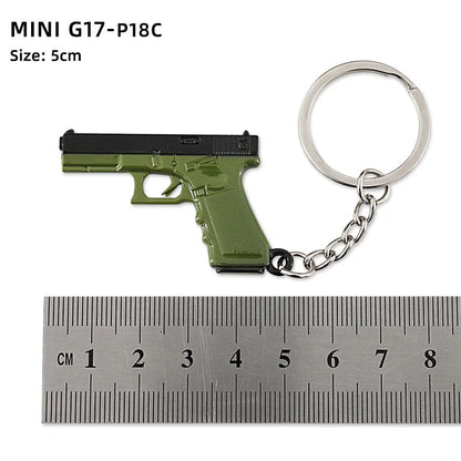 Metal Mini Gun Keychain for Bags, Cars & Keys 2.0 by HitMyNeed