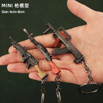 Metal Mini Gun Keychain for Bags, Cars & Keys by HitMyNeed