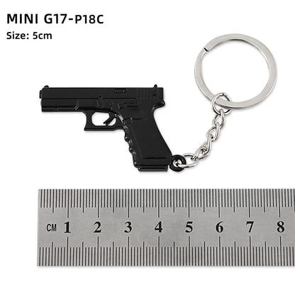 Metal Mini Gun Keychain for Bags, Cars & Keys 3.0 by HitMyNeed