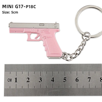 Metal Mini Gun Keychain for Bags, Cars & Keys 5.0 by HitMyNeed