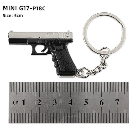 Metal Mini Gun Keychain for Bags, Cars & Keys 6.0 by HitMyNeed