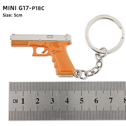 Metal Mini Gun Keychain for Bags, Cars & Keys 7.0 by HitMyNeed