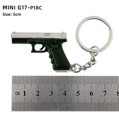 Metal Mini Gun Keychain for Bags, Cars & Keys 8.0 by HitMyNeed