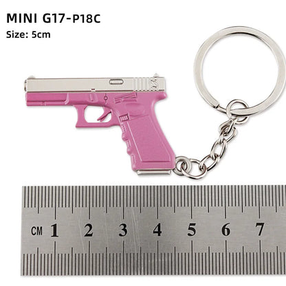 Metal Mini Gun Keychain for Bags, Cars & Keys 9.0 by HitMyNeed