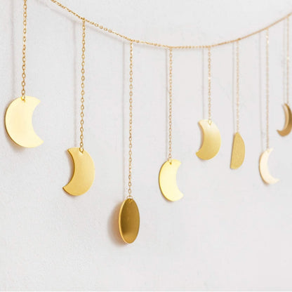 Metal Moon Phase Hanging Wall Decor Ornament by HitMyNeed