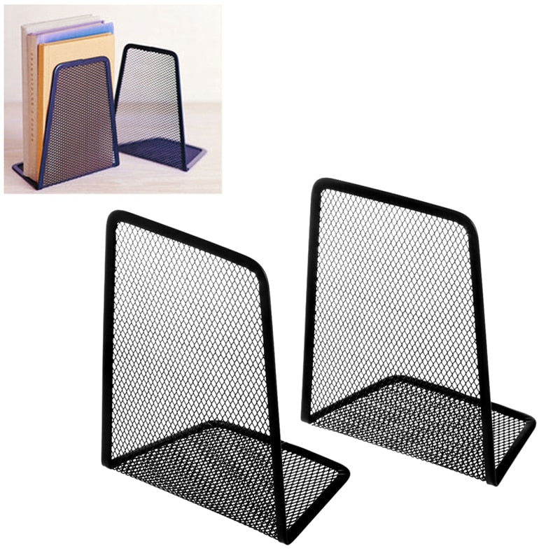 Metal Non-Skid Bookends Organizer Set by HitMyNeed