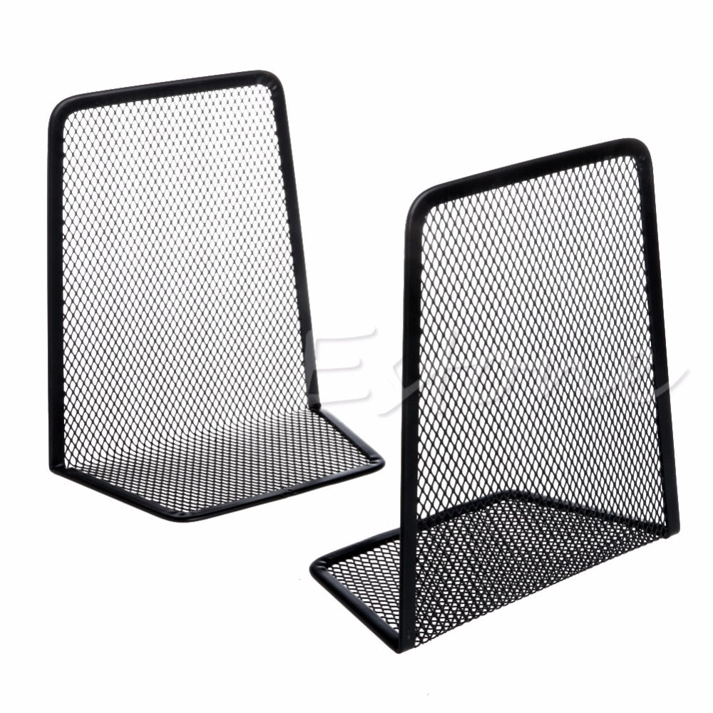 Metal Non-Skid Bookends Organizer Set by HitMyNeed