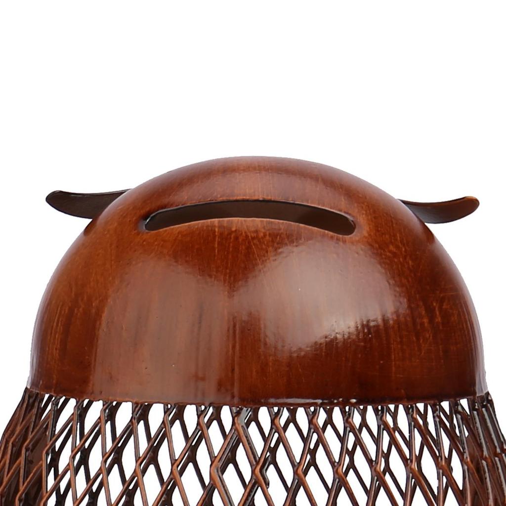 Metal Owl Piggy Bank Coin Saver by HitMyNeed