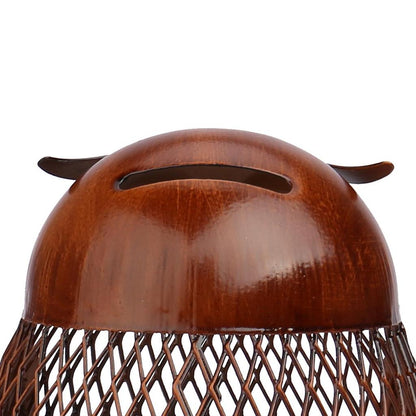 Metal Owl Piggy Bank Coin Saver by HitMyNeed