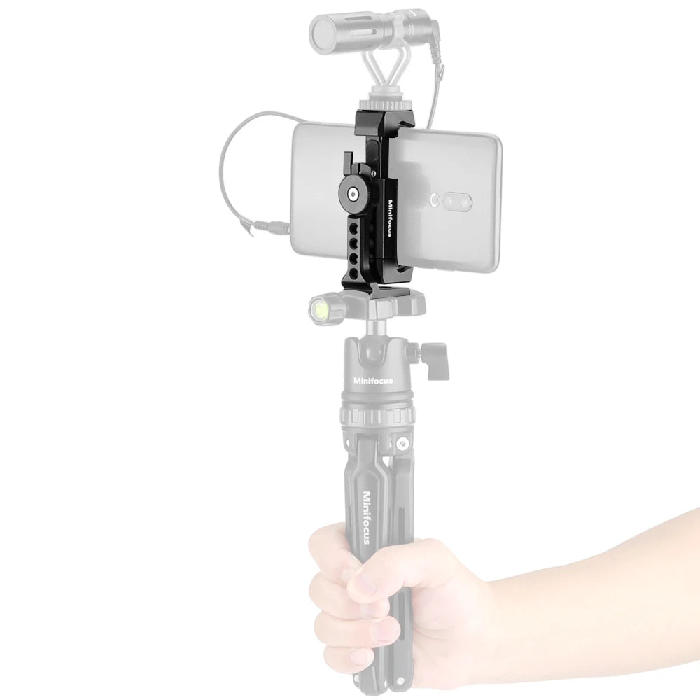 Metal Phone Tripod Mount with Cold Shoe & Arca Base by HitMyNeed