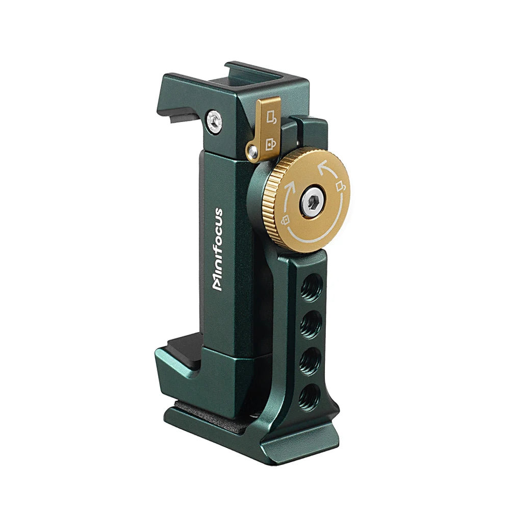 Metal Phone Tripod Mount with Cold Shoe & Arca Base arca-phone-mount by HitMyNeed
