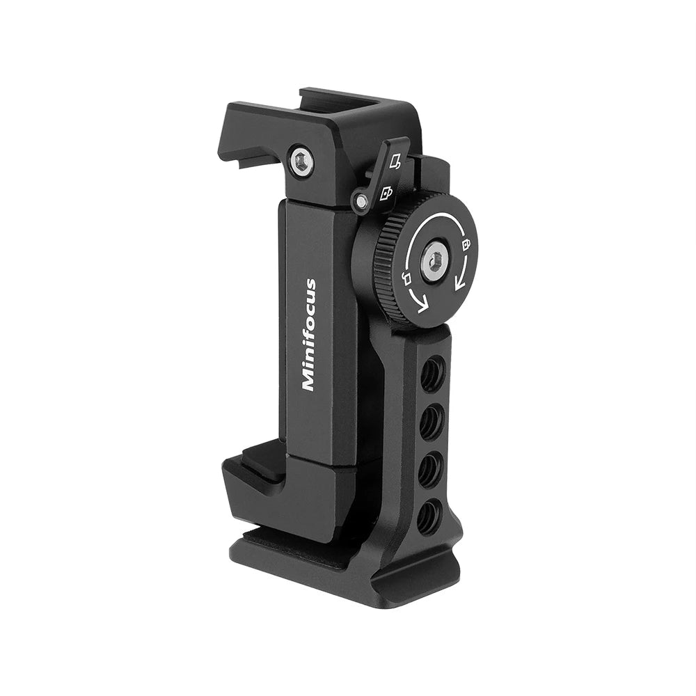 Metal Phone Tripod Mount with Cold Shoe & Arca Base black by HitMyNeed