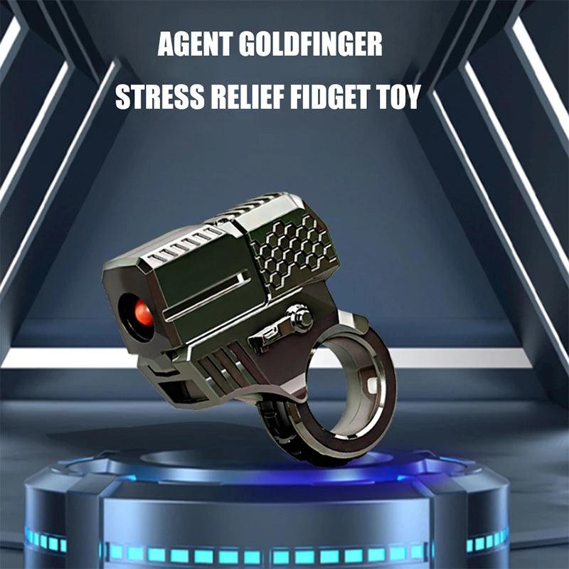 Metal Push Slider Fidget Ring Stress Relief Toy by HitMyNeed