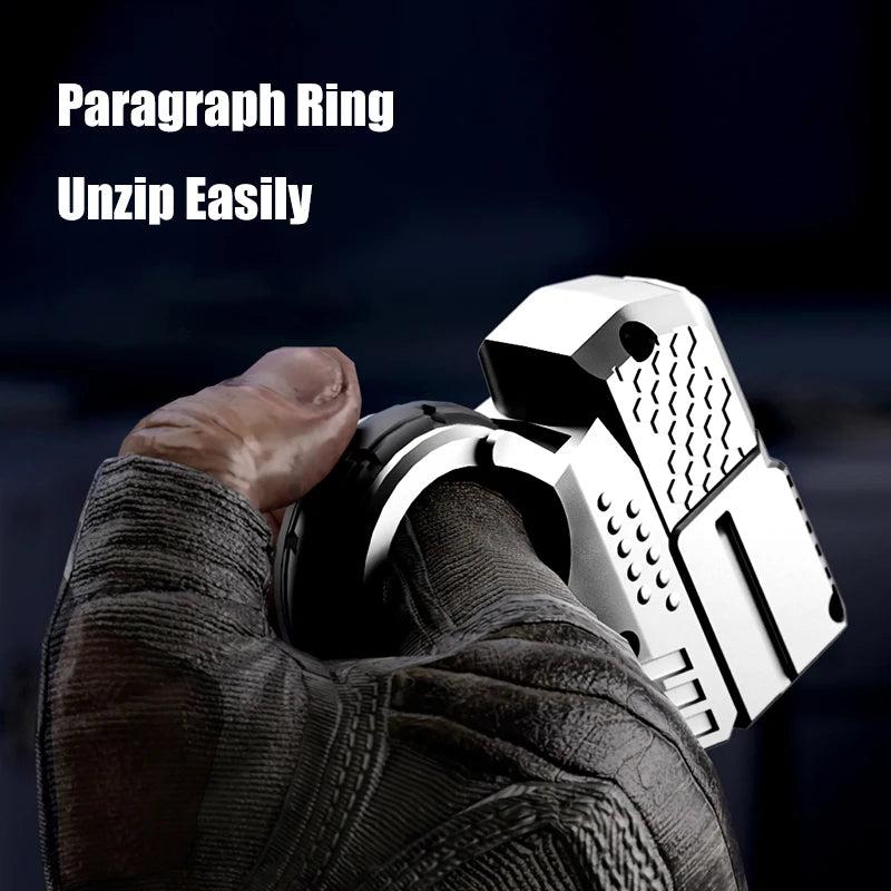 Metal Push Slider Fidget Ring Stress Relief Toy by HitMyNeed