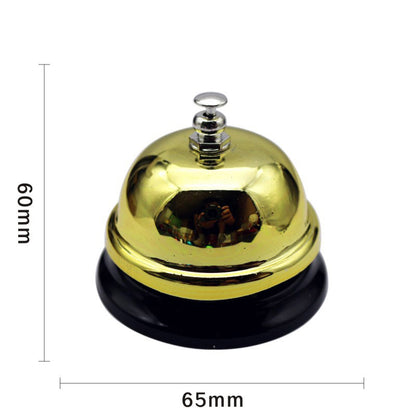 Metal Reception Desk Bell with Clear Ring b by HitMyNeed