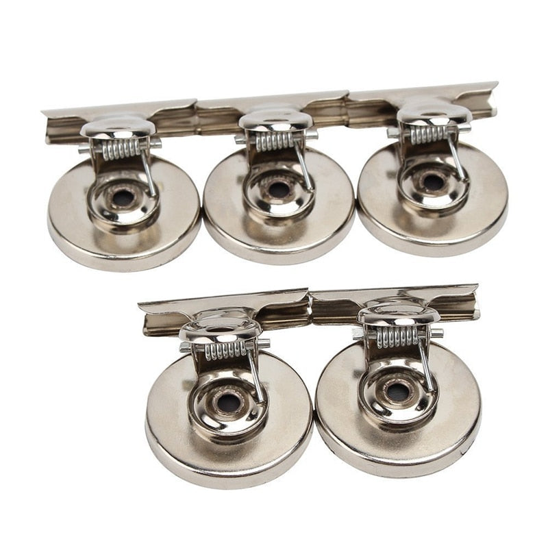 Metal Refrigerator Magnet Clips Set (5 Pack) by HitMyNeed