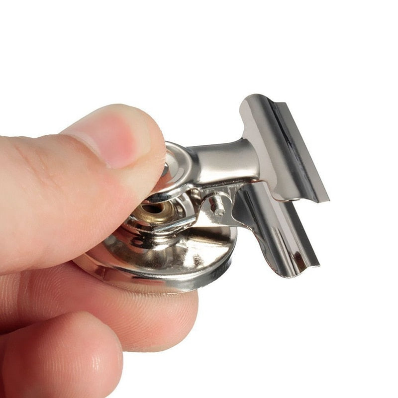 Metal Refrigerator Magnet Clips Set (5 Pack) by HitMyNeed
