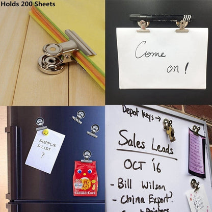 Metal Refrigerator Magnet Clips Set (5 Pack) by HitMyNeed