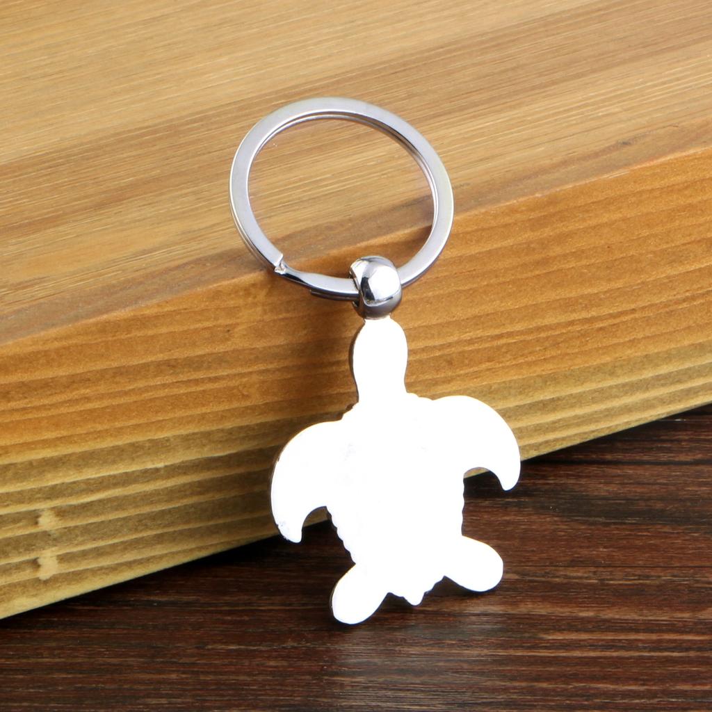Metal Sea Turtle Keychain with Zinc Alloy Charm by HitMyNeed