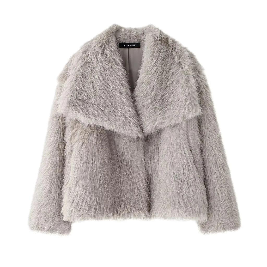 Metal Sequin Woven Stand Collar Jacket for Women by HitMyNeed