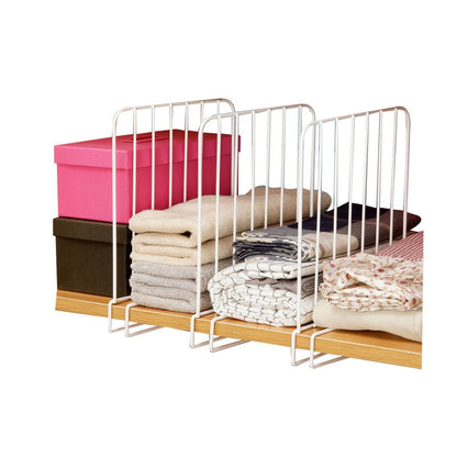 Metal Shelf Organizer Space-Saving Dividers (Set of 3) by HitMyNeed