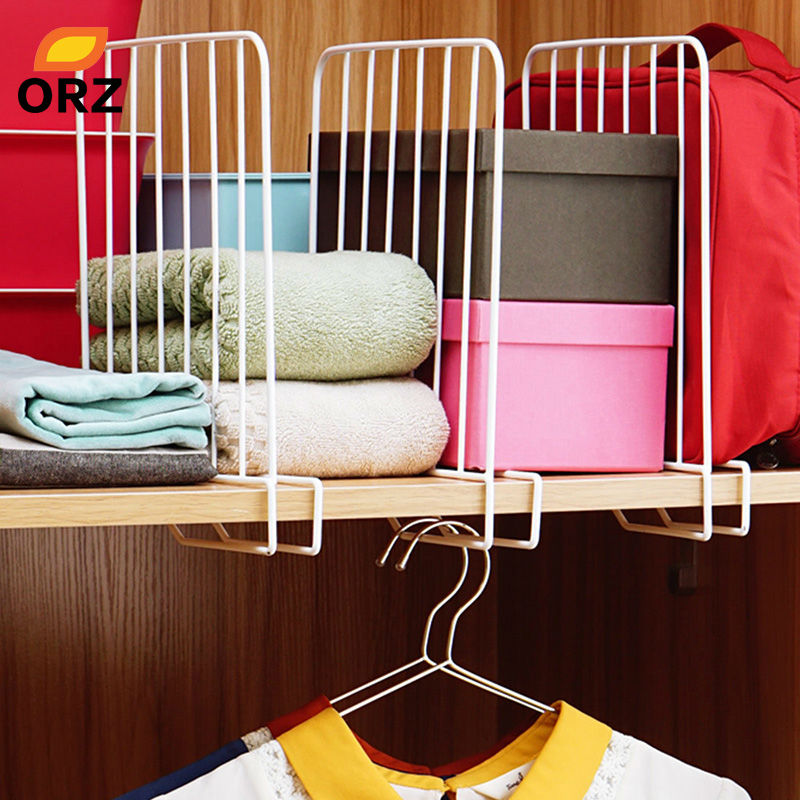 Metal Shelf Organizer Space-Saving Dividers (Set of 3) by HitMyNeed