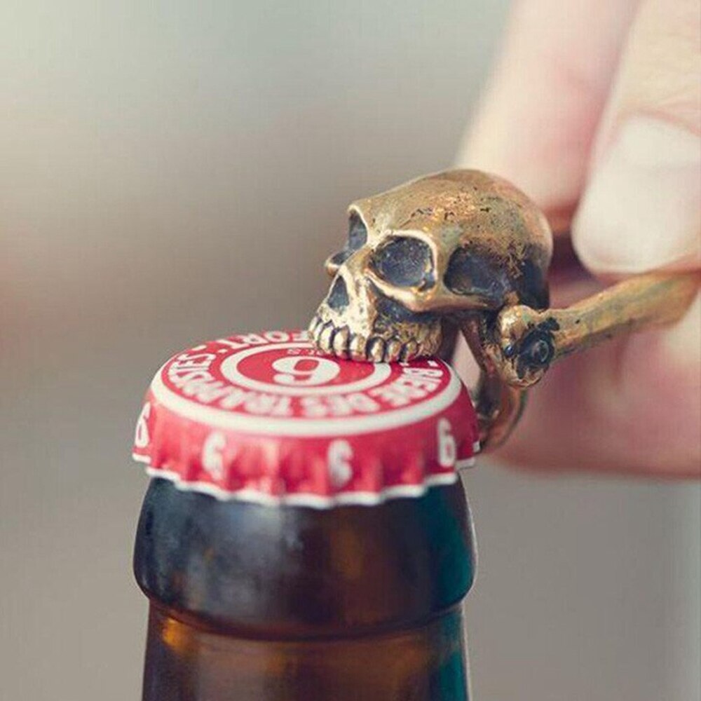 Metal Skull Bottle Opener - Zinc Alloy Bar Accessory by HitMyNeed