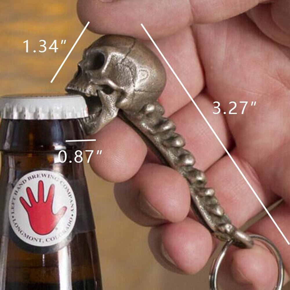 Metal Skull Bottle Opener - Zinc Alloy Bar Accessory by HitMyNeed