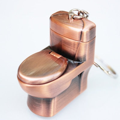 Metal Toilet Bowl Lighter Keychain by HitMyNeed