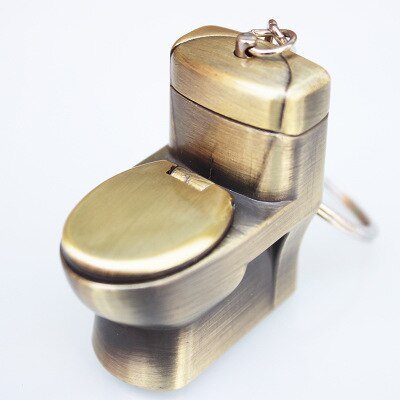 Metal Toilet Bowl Lighter Keychain by HitMyNeed