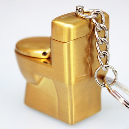 Metal Toilet Bowl Lighter Keychain by HitMyNeed
